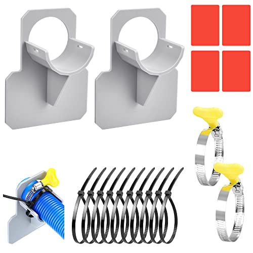 【MATERIALE FORTE E DUREVOLE】: Il supporto tubo flessibile piscina è realizzato in resistente plastica ABS che non si deforma o si rompe. Realizzate in acciaio inossidabile di alta qualità che non arrugginisce, le fascette stringitubo offrono la massima affidabilità per proteggere la tua piscina dalle perdite e garantire un divertimento estivo senza limiti