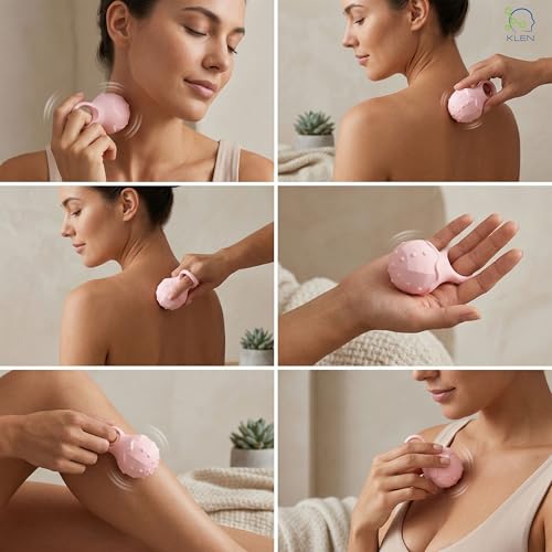 Image of KLEN Electric Massager Machine For Women Stress Relief - Full Body Pain Handheld Waterproof Wireless Portable Vibration Massage Device Relaxation & Self Use