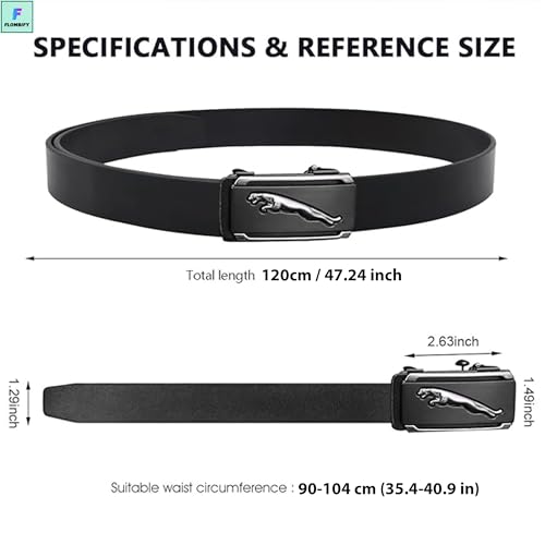 FLOMBIFY PU Leather Men's Belt with Buckle - Image 6