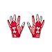Under Armour Men's F8 Football Gloves , Red /Metallic Silver , Large