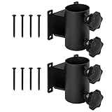 2er Set Sonnenschirm Wandhalterung Schwarz – Stabile...