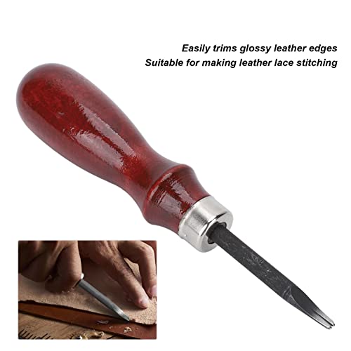Pssopp Bisel de borda de couro de 0,8 mm, chanfrador de borda de couro, ferramenta de corte de borda