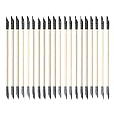 20 varillas abrasivas de doble extremo – Madera 13,7 cm 30 g para la limpieza de...