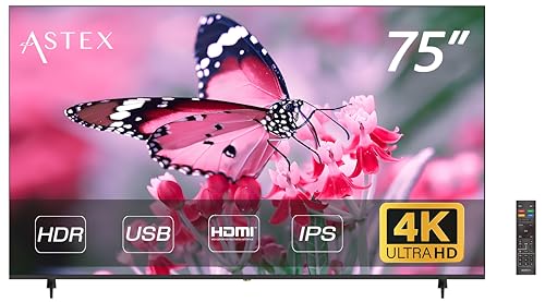 Amazon.co.jp: Aston 75インチ モニター 4K 大型液晶