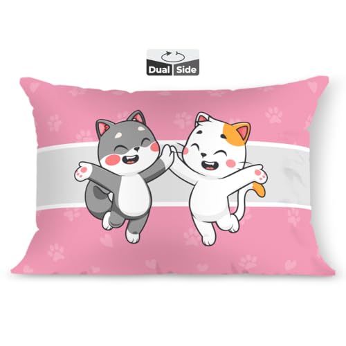 Image of Brizberry Kids Pillow Cushion with Super Soft Fabric | Animal & Cartoon Prints | 12x18 inches (Design 4)