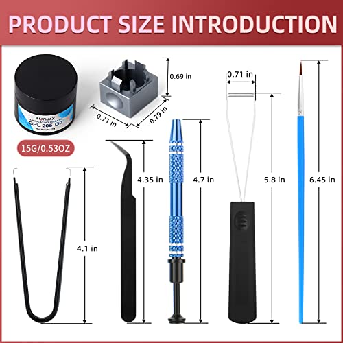 Image of RUNJRX Keyboard Switch Lube Kit GPL 205G0 0.53oz /15g, Switch Opener for Cherry MX TTC Holy Pandas Switch,Switch Lube Tools for Gaming Keyboard