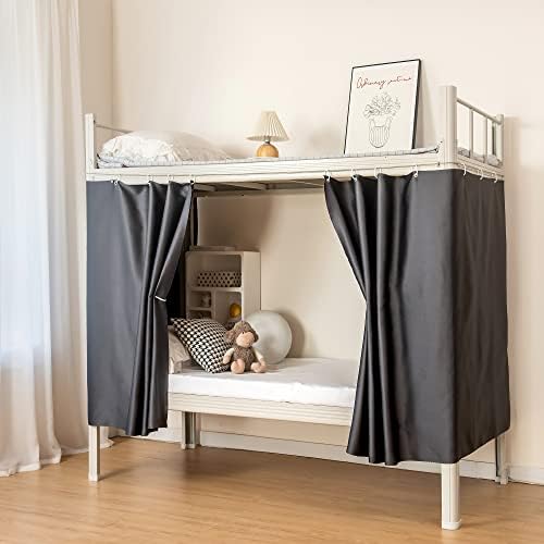 Cniuyhi Bottom Bunk Bed Blackout Curtains Canopy Single