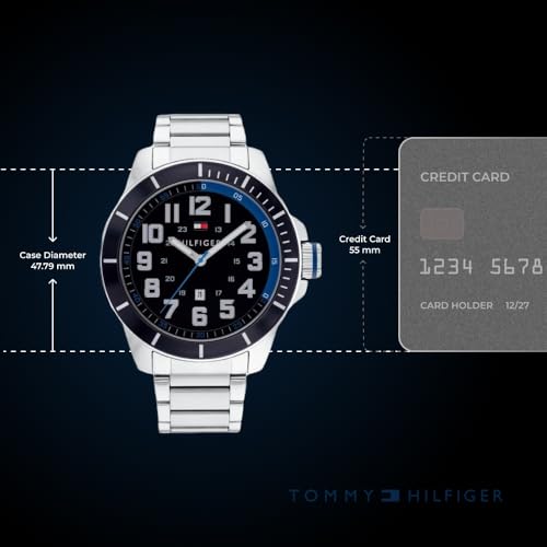 Image of Tommy Hilfiger Quartz Analog with Black Dial Silver Stainless Steel Strap Watch for Women - TH1791074W