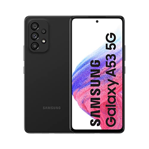 Samsung Galaxy A53 5G – 携帯電話、Android スマートフォン、128 GB、ブラック (スペイン語版)