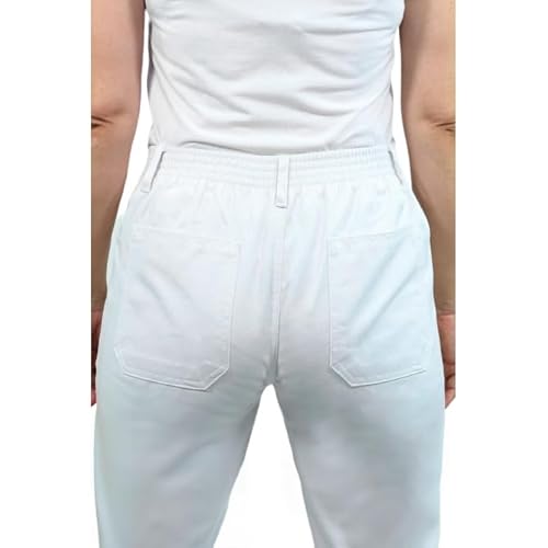 Calça Branca Feminina cós 1/2 Elástico