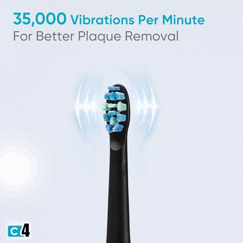 Vega CareOne C4 Electric Toothbrush Rechargeable with IPX7 Waterproof, 3 Brush Head, 2 Min Auto-Timer, 60 Days Battery Life, 1 Year Warranty, 35000... - Image 3