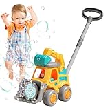 Macchina automatica della bolla della macchina, macchina della bolla per i - Bubble Bubble Burble | Giocattoli educativi spingono Walker con luci a LED, produttore di schiuma per auto prescolare di