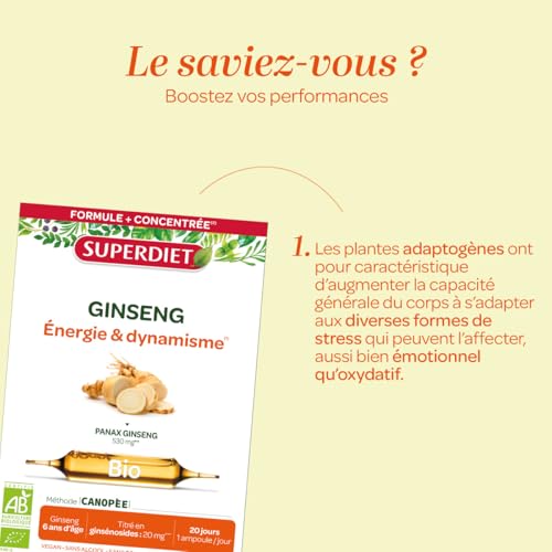 Ginseng bio - Fatigue, tonus, vitalité - Ampoules – vue 5