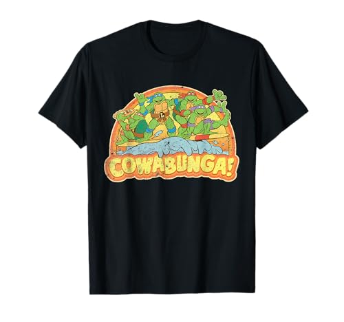 Adolescente mutante Ninja Turtles Pandilla Retro Cowabunga Camiseta