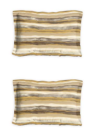 Image of DDECOR - Oriana 100% Cotton Double Bedsheet with 2 Pillow Covers, Beige