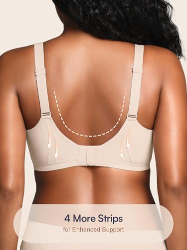 Image of Seamless Jelly Bras for Women No Underwire with Support - Wireless Bralettes Everyday Full Coverage Comfort Tshirt Bra