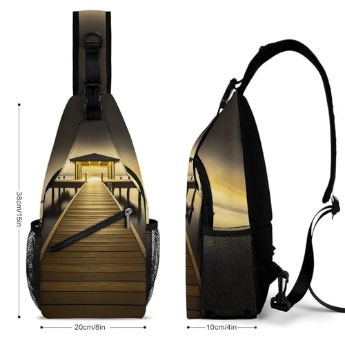 Bolso tipo bandolera deportivo de 38x20 cm para mujer y hombre miniatura 2