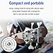 DDKCHQLT 13 Tone Pitch Pipe Tuner Multipurpose Sensitive Pitch Pipe Tuner Music Tuning Accessories with Storage Case for Guitar Bass Cello Violin Ukulele Chromatic Tuning (Silver)