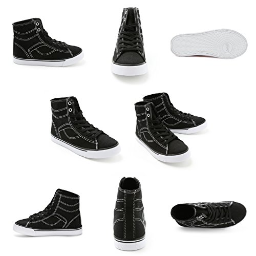 Pastry Cassatta Stretch Canvas Dance Sneakers, Black/White, Youth/Size 23