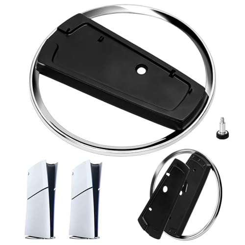 LURICO Soporte Vertical para PS5/PS5 Slim Console, Soporte PS5 Slim con Base Antideslizante, Soporte Vertical Negro Compatible con Play Station 5 Slim Consola Accesorio