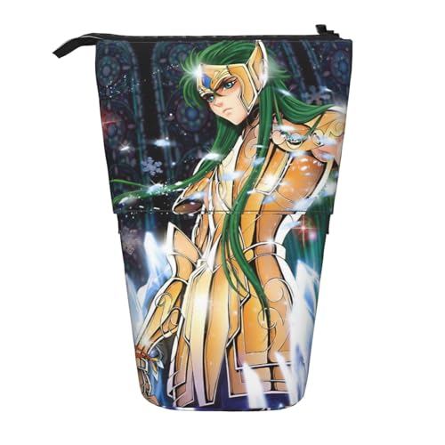 聖闘士星矢(14) ペンケース 筆入れ 立つ 伸縮式 筆箱 小物収納 軽量 学生用 子供 社会人用 お祝い 入学 進学 入職 プレゼント