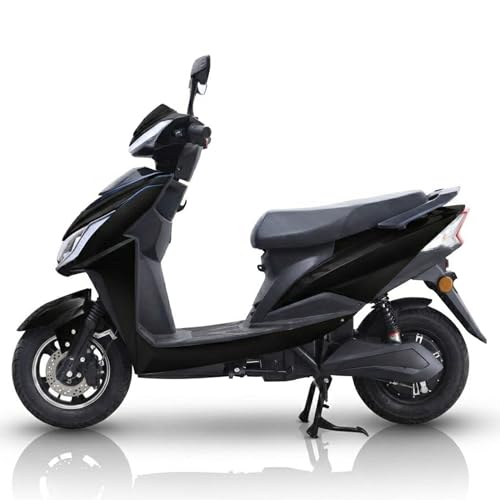 Image of Ryoto Electric Scooter Non RTO Lithium-ion, Top Speed: Approx. 25-30 km /h, Range (Mileage): Approx. 70-90 km per Charge, Waterproof Electrical Bike Scooty (Black)