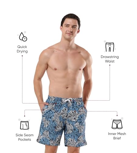 Image of Speedo Men's Recycled Polyster Printed Leisure Watershorts