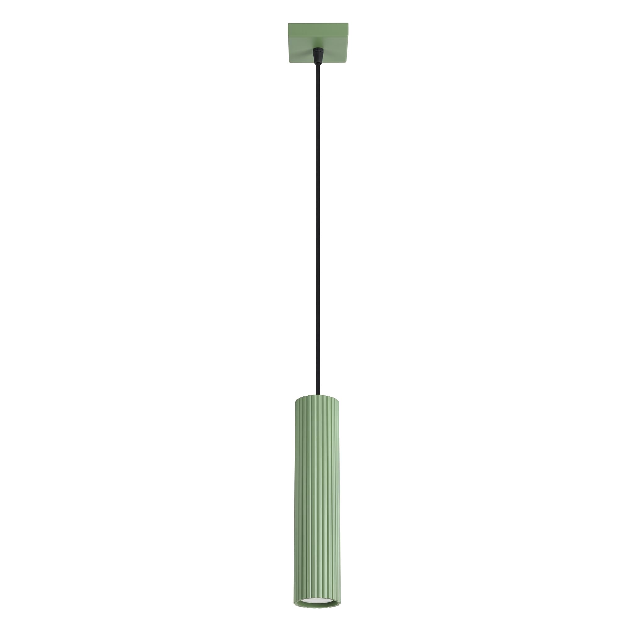 SOLLUX lighting KARBON 1 Pendant Light Sage