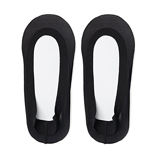 Image of Jarseen 2 Pairs 3D Padded Women's No Show Nylon Socks Sponge Cushion Liner