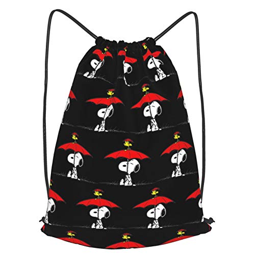 Snoopy-Umbrella-Lil-Boy Fashion Printed Unisex Drawstring Bag