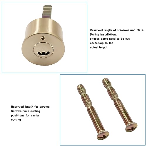 Litoexpe GAOC-1014 Door Lock Sets, Vertical Keyway Cylinder Deadbolt Rim Lock Set, Exterior Door Anti-Theft Door Locks, Left Opened thumb #4