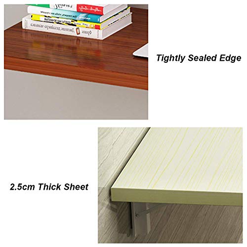Table pliante murale résolvant le manque d'espace bureau
