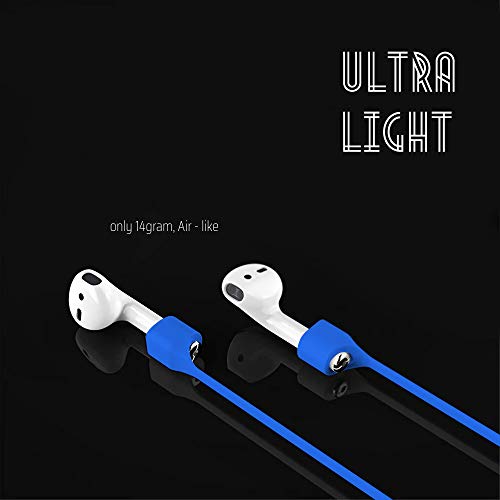 Image of Ultra Strong Magnetic Airpod Pro Strap Anti-Lost Cord Sports Lanyard Compatible with Airpods 3rd 2nd Generation Pro 3 2 1 (Blue)