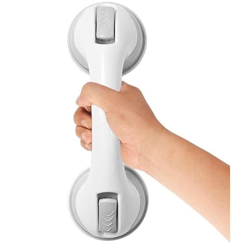 Support Grab Handle - Suitable for Bath & Shower | Strong Safety Grip Rail with Suction Cup Fitting Disability Aid, Bathroom Support for Elderly or Children | No Fixings Needed, Anti Slip