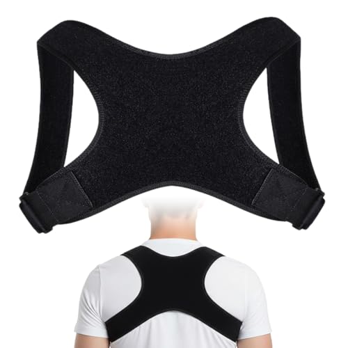 Luxorium Ceinture Dos Correcteur de Posture Ajustable pour Hommes et Femmes Respirant Soutien du Dos Épaules et Cou
