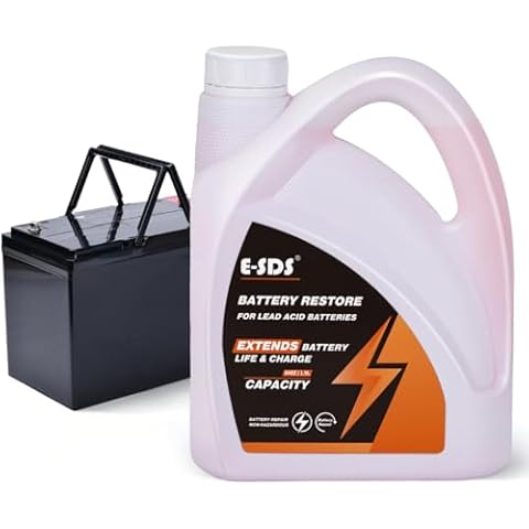 Battery Restore for Lead Acid Batteries, Battery Acid Refill, Golf Cart Battery Restore, Extend Battery Life, Battery Renew Liquid Solution, Repair 6, 8,12 Volt Golf Cart(64 oz) Cover