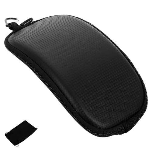 SHERCHPRY Custodia Rigida per Occhiali da Sci e Moto, Scatola Portatile Leggera con Zip, Protezione Ampia per Occhiali Sportivi da Esterno, per Viaggi e Sport Invernali