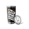 Retro Groovy Im Travis Doing Travis Things Funny Mother's Stainless Steel Insulated Tumbler #4
