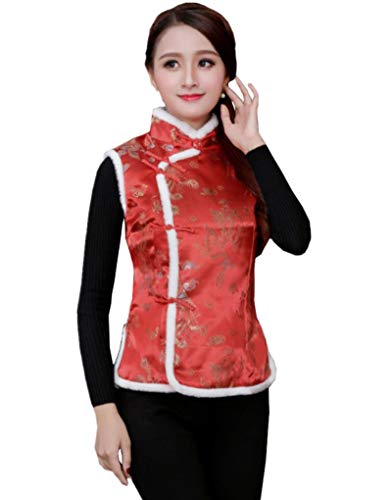 Shanghai Story Womens Brocade Chinese Winter Qipao Vest 5 Style