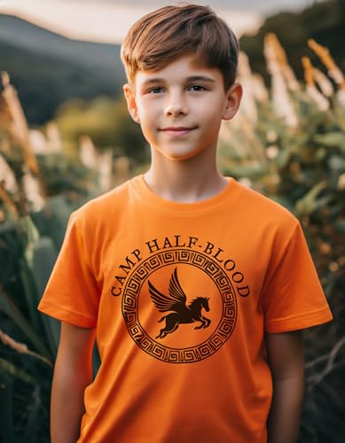 Camp Half Blood Shirt, Unisex Camp Half Blood T-shirts for Men and Women (M, Orange)4