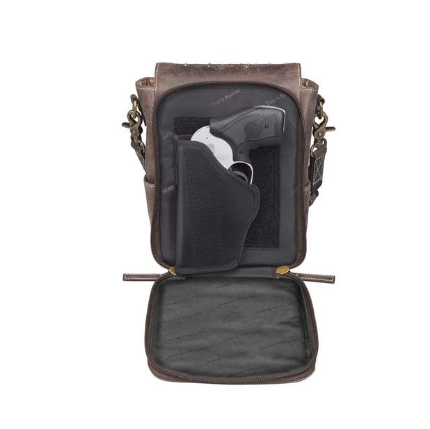 Image of Gun Toten Mamas Tooled Cowhide Handbag