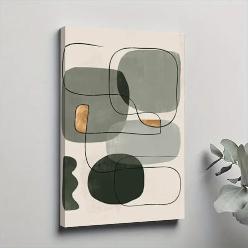 Œuvres d'art murales pour habiller un grand mur - Toile abstraite 50x70cm