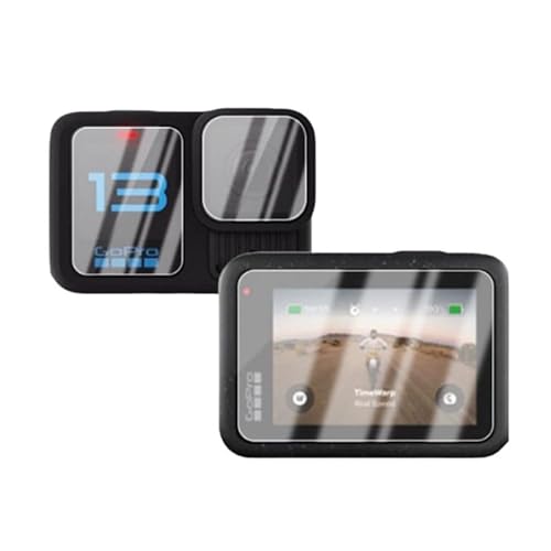 �A�N�Z�T���[GoPro HERO13 Black �Ή� �K���X�t�B���� �t���ی�t�B���� 3���Z�b�g�A���ʉ��*1 + �T�u���*1+ �w�ʉ��*1���A�d�x9H �ϏՌ� ��U�h�~ �����ߗ� �����^ �J���������Y�ی� (GoPro Hero Black13/