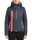 Spyder Women's MYX Jacket, Depth/Bryte Pink/White, 8