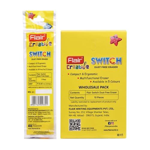 Image of Flair Switch Eraser | Pack of 10