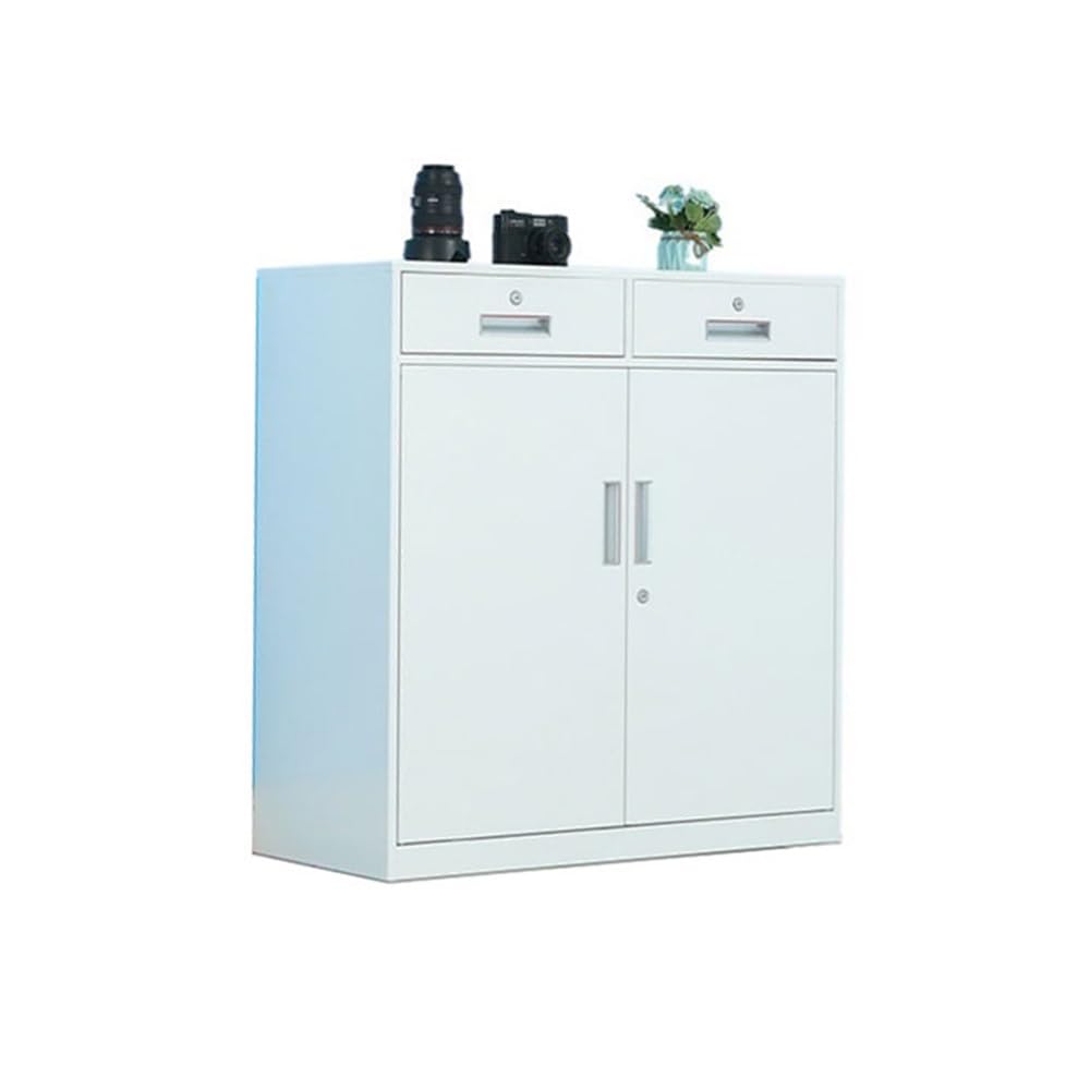 Aioneer White File Cabinet 1Mm Thickness Iron Cabinet Home Balcony Tool Storage Cabinet Office File Cabinet File Data Storage Cabinet Filing Cabinet