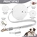 Ckuakiwu Retractable Dog Leash with 9.8 Ft Strong Nylon Tape Mini Cat Leash Retractable with Wrist Strap One-Touch Extend and Lock Dog Leash for Small and Medium Pets,Dog Leash
