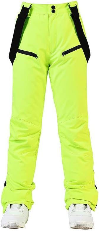 Women's Ski Bib Pants Waterproof Plus Size Adjustable Suspenders Snow Pants Casual Insulated Snowboarding Overalls
