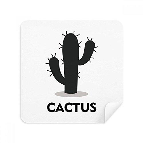 Chiffon lunettes microfibre daim essuie écran téléphone portable cactus vert 2Pcs