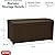 Keter Borneo 416L Storage Box, All-Weather Wicker Rattan-Style Resin Deck Box and Stylish Outdoor Bench with Piston-Assisted Lockable Lid, Brown